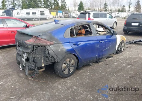 2019 Hyundai Ioniq Hybrid Blue z USA, uszkodzony, nr VIN KMHC65LC1KU145196